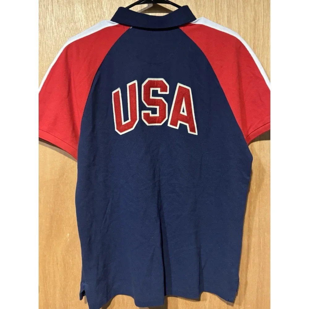 Polo Ralph Lauren 2016 Team USA Olympic Colorblock Med  Polo (X1)